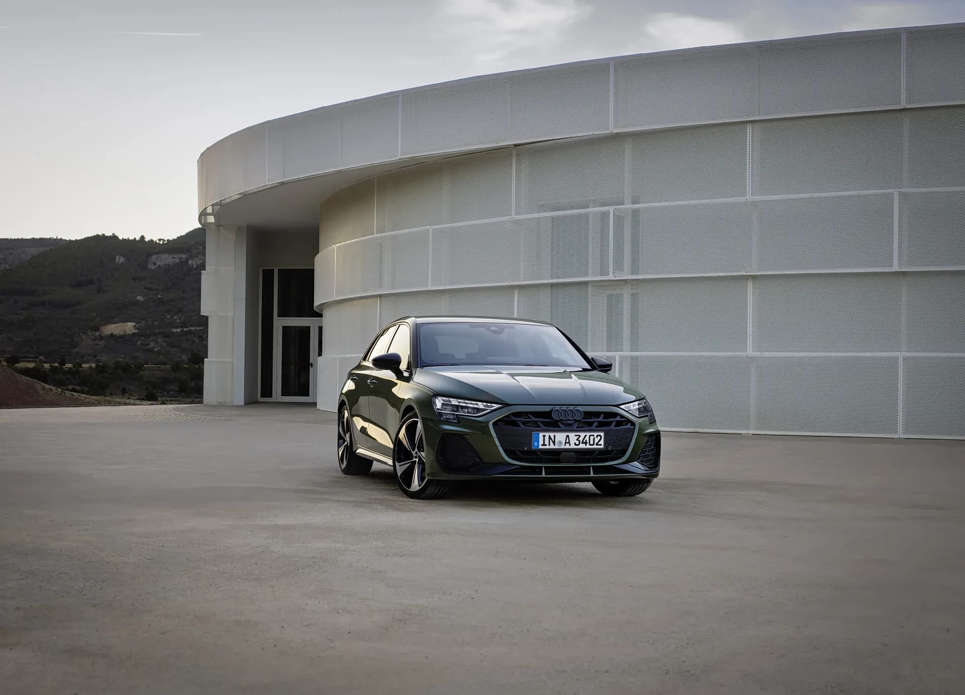 Audi A3 Sportback au crépuscule